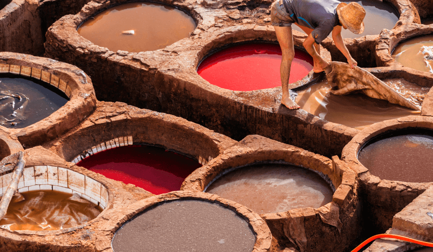 Tanneries in Morocco