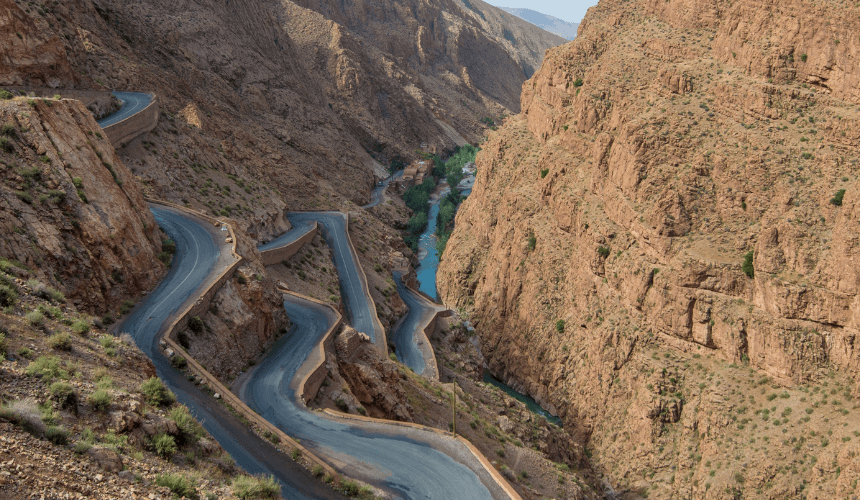 Swimming in the Dades Gorges