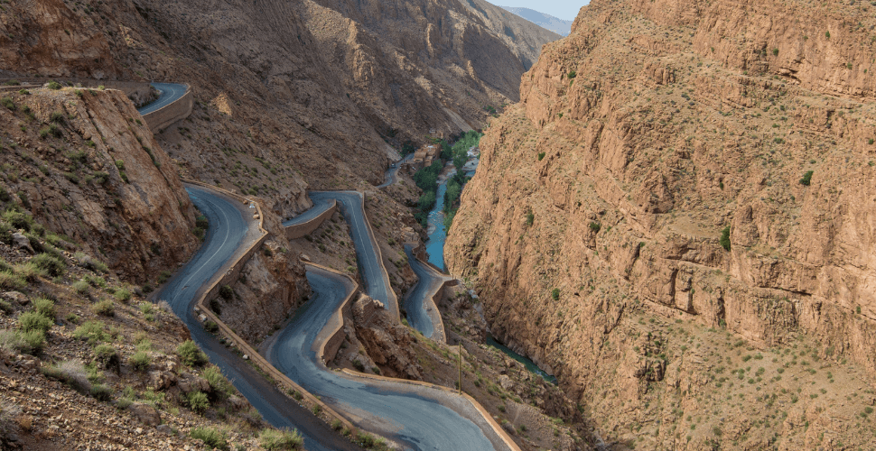 Swimming in the Dades Gorges